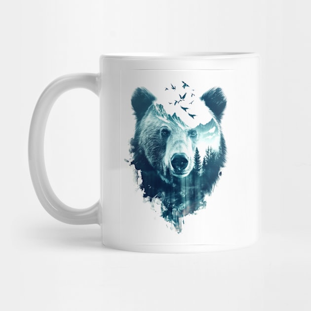 Bear Double Exposure by Durro